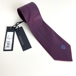 Versace Silk Burgundy Cravatte CM8 Tie